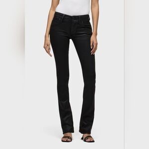NWT Hudson Jeans Womens Beth Black Baby Boot Jean, Black Sz 25